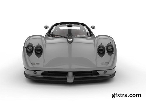 Pagani Zonda C12 Supercar High Poly 3D Model