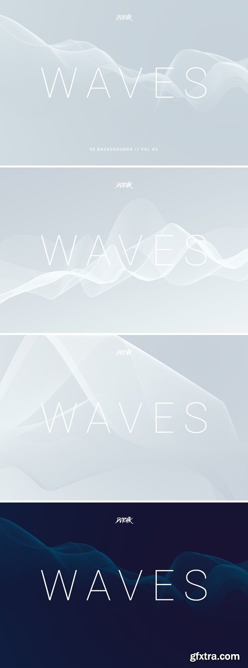 Waves | Network Lines Backgrounds | Vol. 03