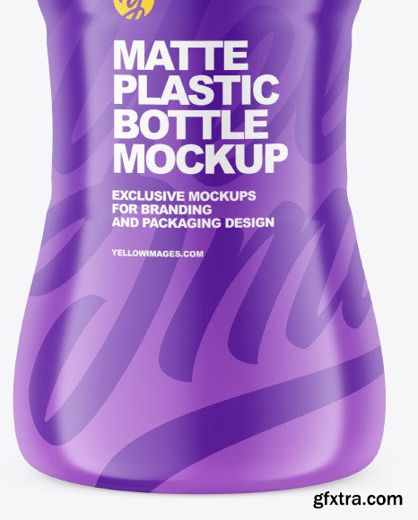 Matte Plastic Bottle Mockup 86612