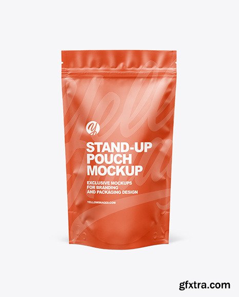 Matte Stand-up Pouch Mockup 86590