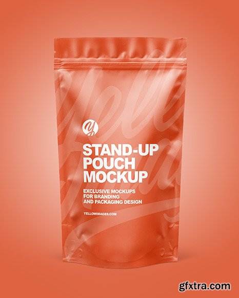 Matte Stand-up Pouch Mockup 86590