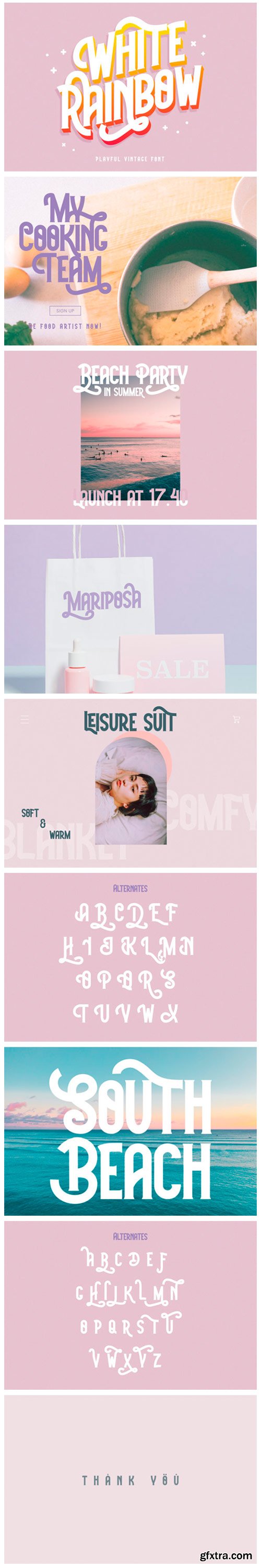 White Rainbow Font White Rainbow Font