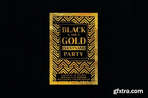 Black and Gold Flyer 2TX7FGA Black and Gold Flyer 2TX7FGA