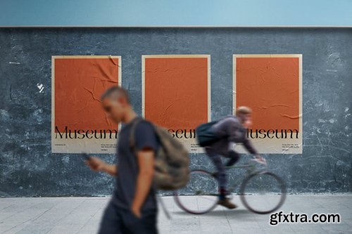 Street Wall Poster Mockup ZZ2337W Street Wall Poster Mockup ZZ2337W