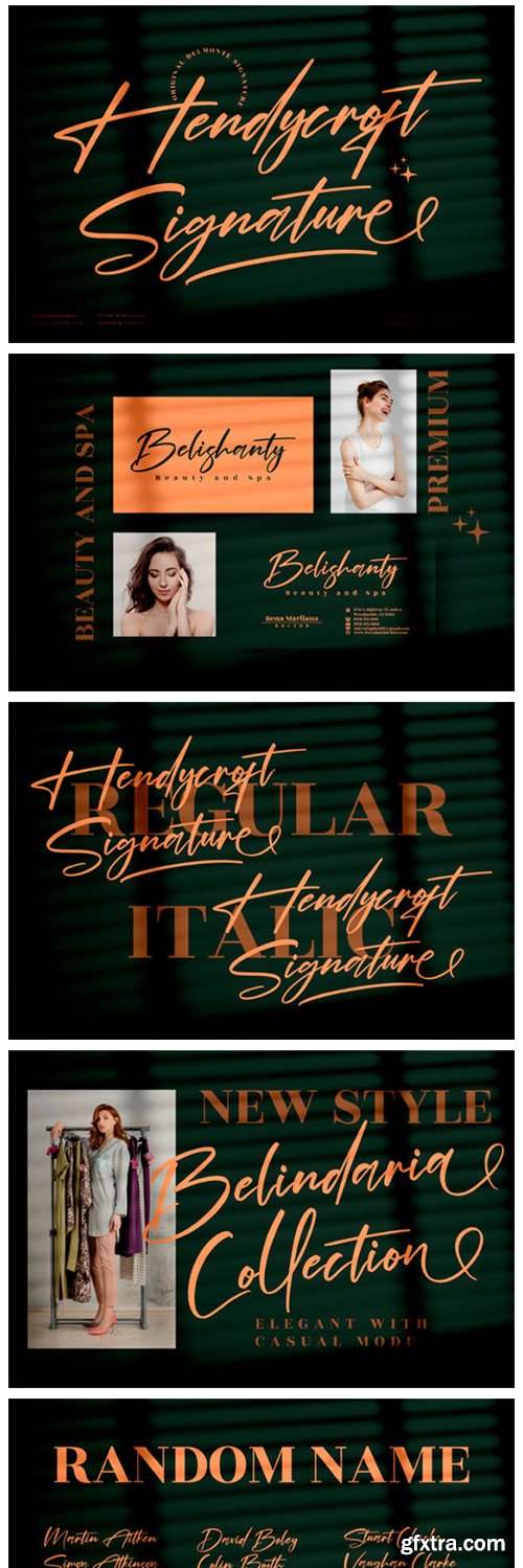 Hendycroft Signature Font Hendycroft Signature Font