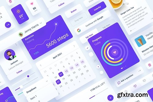 Health Dashboard UI Kit