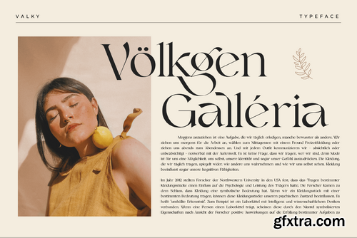 Valky - Classic & Modern Typeface OTF, TTF