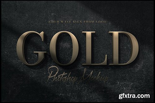 Gold Logo Mockup QYUGE8H Gold Logo Mockup QYUGE8H