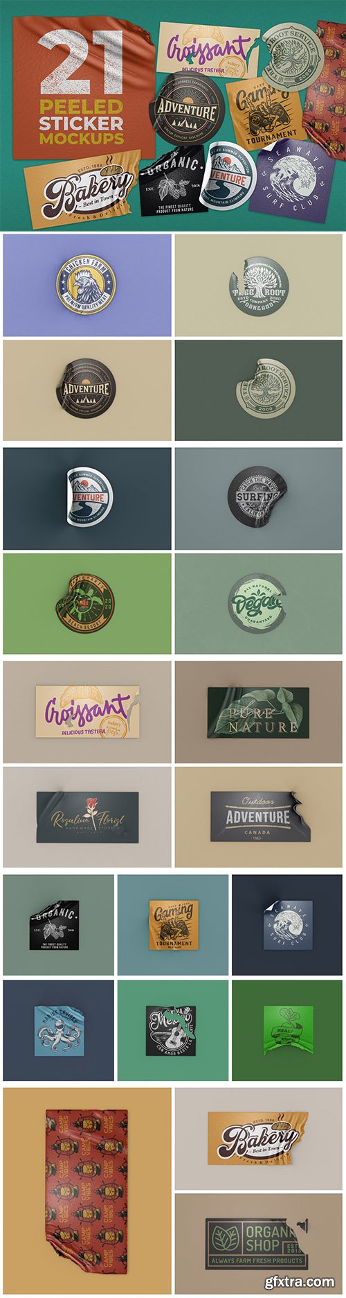 Peeled Sticker Mockup Vol 2 ULRRT5B Peeled Sticker Mockup Vol 2 ULRRT5B