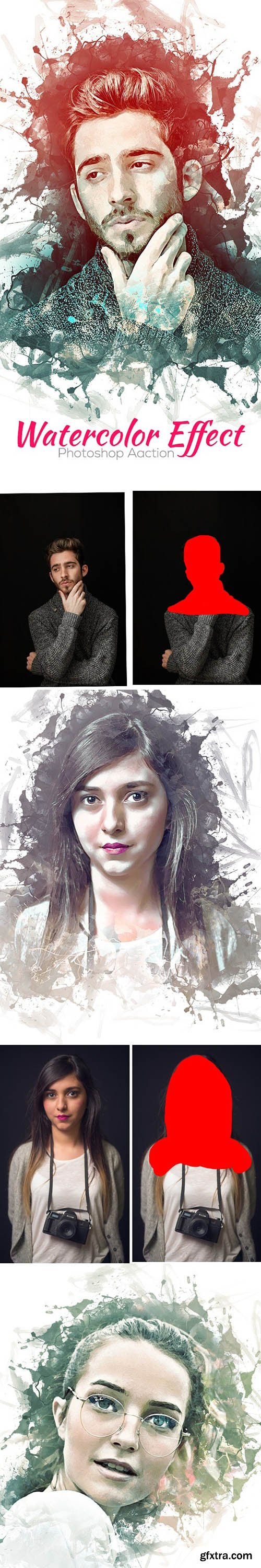 GraphicRiver - Watercolor Effect Photoshop Action 24740269