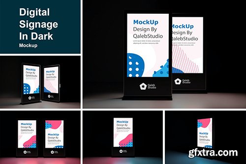 Digital signage in Dark 4DKVA4V Digital signage in Dark 4DKVA4V