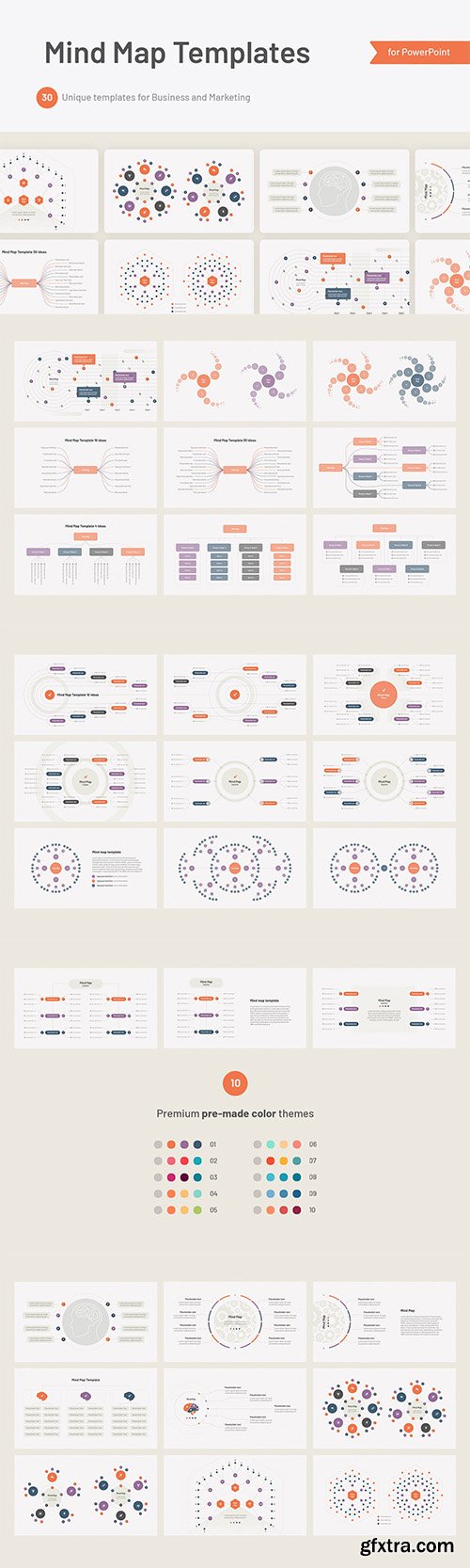 Mind Map - Powerpoint, Keynote and Google Slides Template