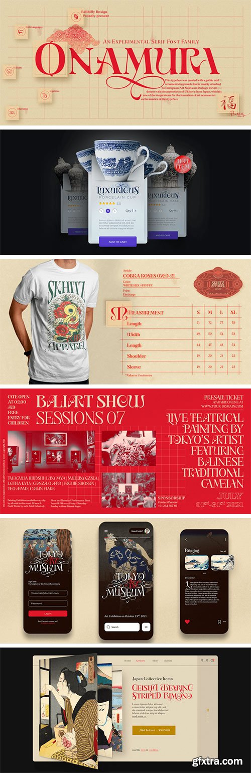 Onamura Font Family Onamura Font Family