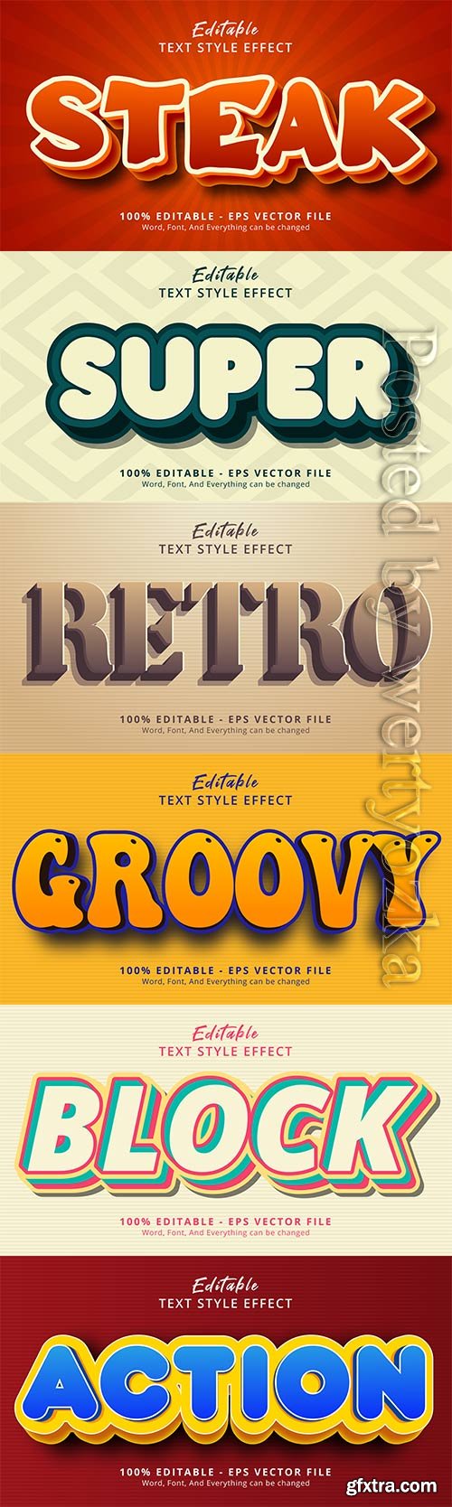 3d editable text style effect vector vol 770 3d editable text style effect vector vol 770
