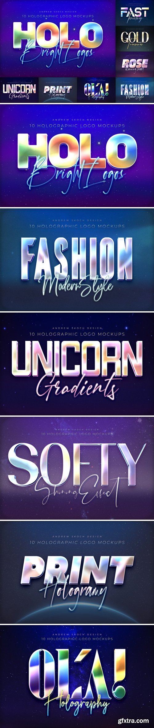 Holo Logo Mockups
