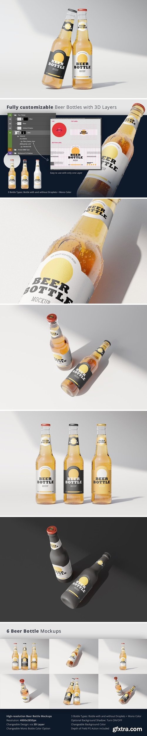Beer Bottle Mockup