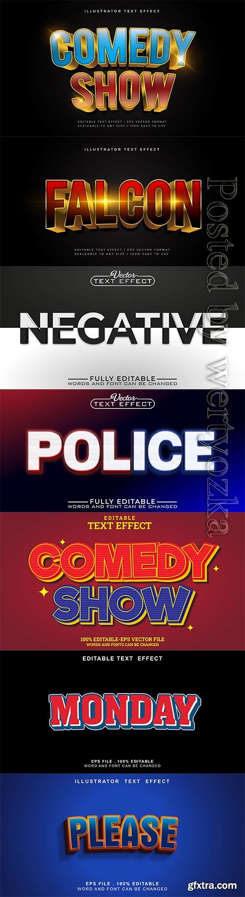 3d editable text style effect vector vol 782 3d editable text style effect vector vol 782