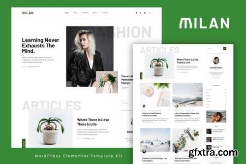 ThemeForest - Milan v1.0.0 - Blog & Magazine Elementor Template Kit - 33223832