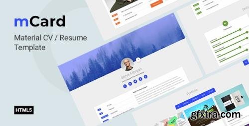 ThemeForest - mCard v1.0 - CV Resume Template - 23 January 18 - 18333413 ThemeForest - mCard v1.0 - CV Resume Template - 23 January 18 - 18333413
