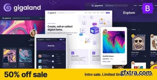 ThemeForest - Gigaland v1.0 - NFT Marketplace HTML Template - 33200222 ThemeForest - Gigaland v1.0 - NFT Marketplace HTML Template - 33200222