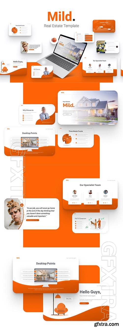 Mild Real Estate PowerPoint Template 2EYHHW6