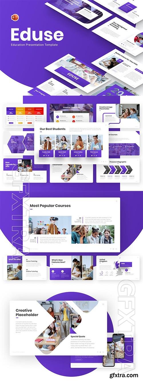 Eduse Education PowerPoint Template JD8EZV8