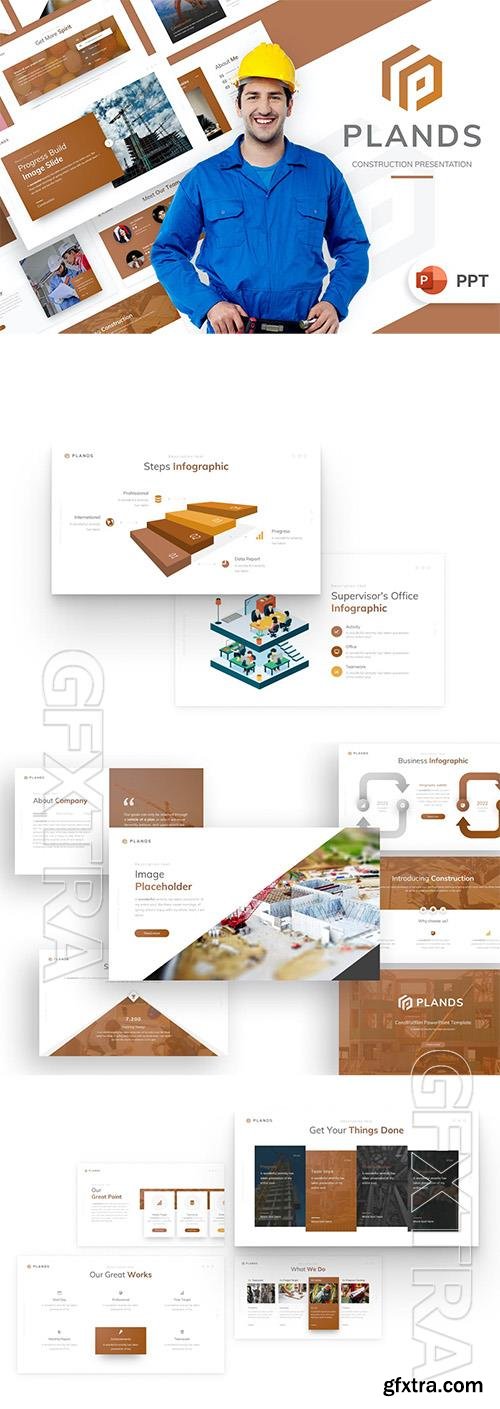 Plands Construction PowerPoint Template N47NFWH Plands Construction PowerPoint Template N47NFWH