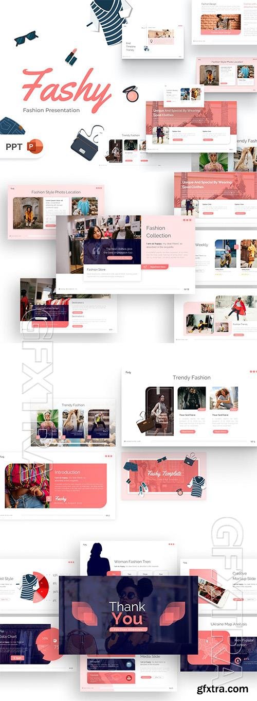 Fashy Fashion PowerPoint Template QE3KTVC