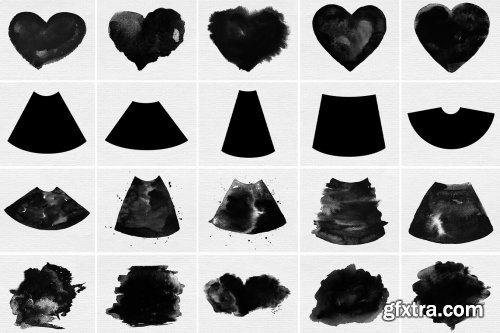 CreativeMarket - Watercolor ultrasound photomasks 5928707