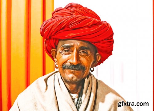 CreativeMarket - Traditional Oil Painting PS Action 6272887