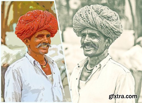 CreativeMarket - Traditional Oil Painting PS Action 6272887