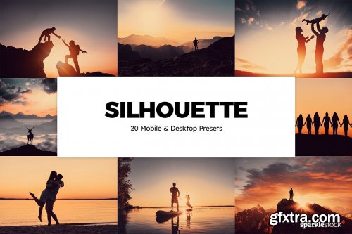 CreativeMarket - 20 Silhouette Lightroom Presets & LUTs 6258631