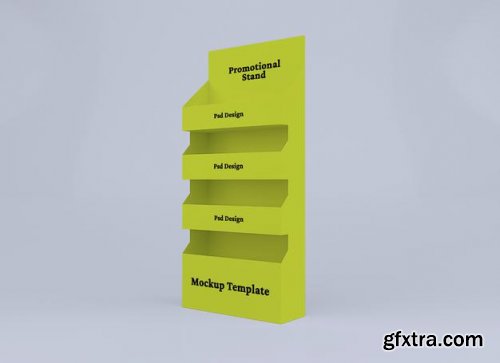Promotional display stand mockup