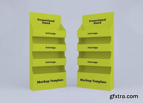 Promotional display stand mockup