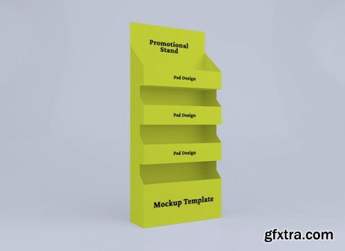 Promotional display stand mockup