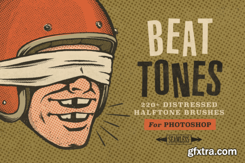True Grit Texture Supply - Beat Tones Brushes for Photoshop