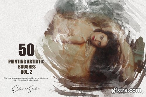 CreativeMarket - 50 Painting Artistic Brushes - Vol. 2 6258402