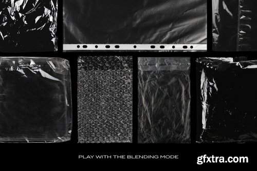 CreativeMarket - Plastic Bags Texture Branding Bundle 5753364