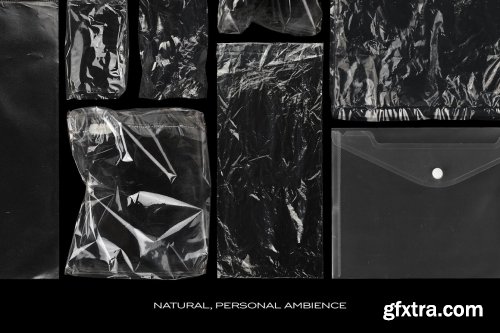 CreativeMarket - Plastic Bags Texture Branding Bundle 5753364