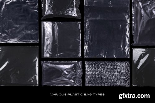 CreativeMarket - Plastic Bags Texture Branding Bundle 5753364