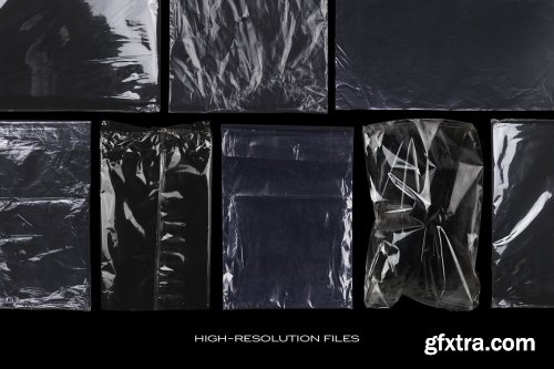 CreativeMarket - Plastic Bags Texture Branding Bundle 5753364