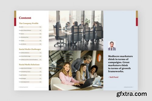 Real Text Marketing Proposal Template