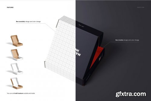 CreativeMarket - Mailing Box Mockup Set 4 6231872