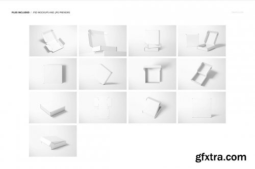 CreativeMarket - Mailing Box Mockup Set 4 6231872