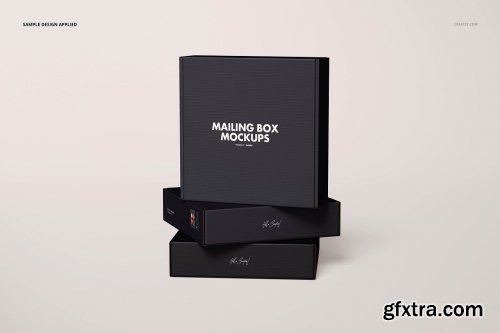 CreativeMarket - Mailing Box Mockup Set 4 6231872