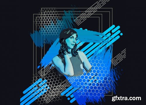 CreativeMarket - Vector Mixed Art Photoshop Action 6169990