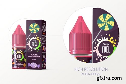 CreativeMarket - eLiquid Bottle Mockup v. 10ml-C Plus 6029751