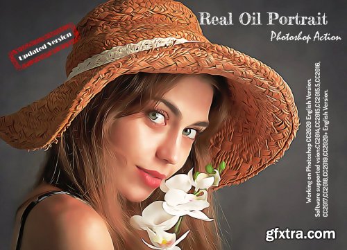 CreativeMarket - Real Oil Portrait PS Action V -4 6247792