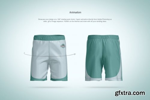 CreativeMarket - Sport Shorts Animated Mockup 6313531
