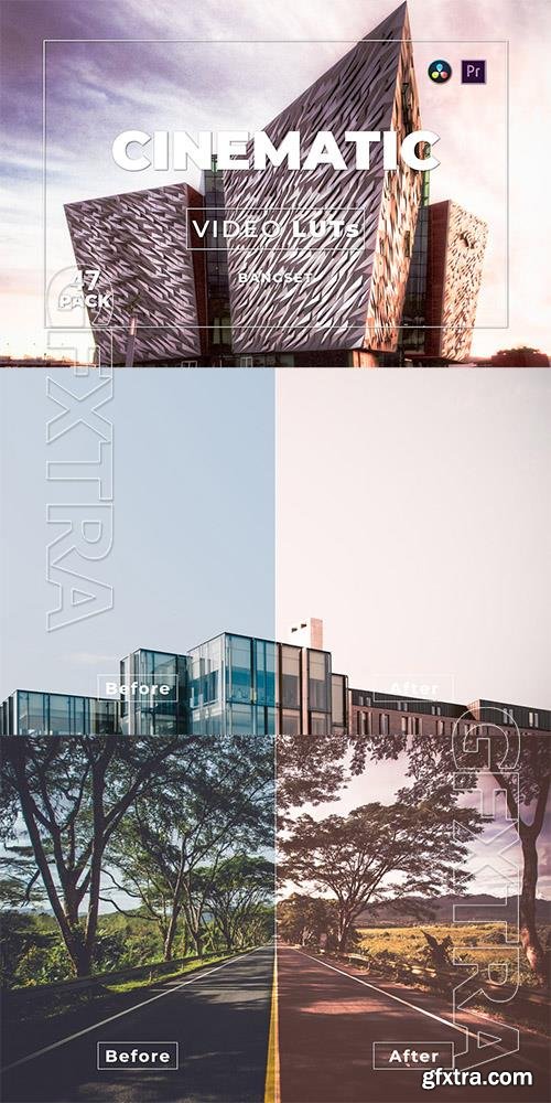 Bangset Cinematic Pack 47 Video LUTs QEMSPMM